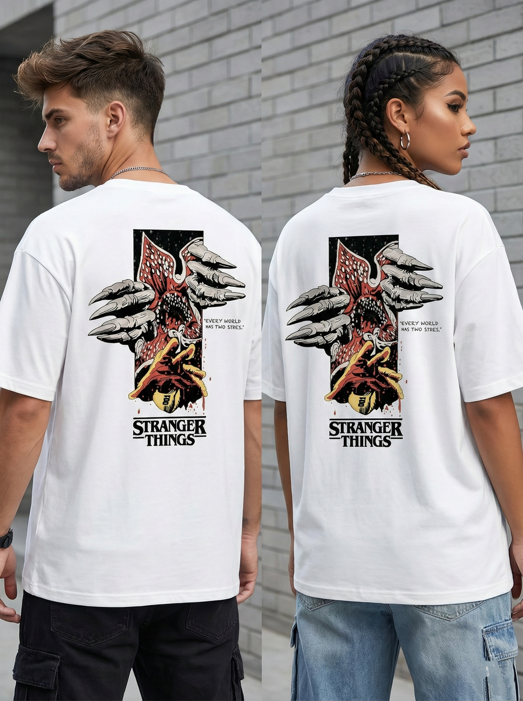 Stranger Things Demogorgon Graphic T-Shirt – Unisex Streetwear Tee