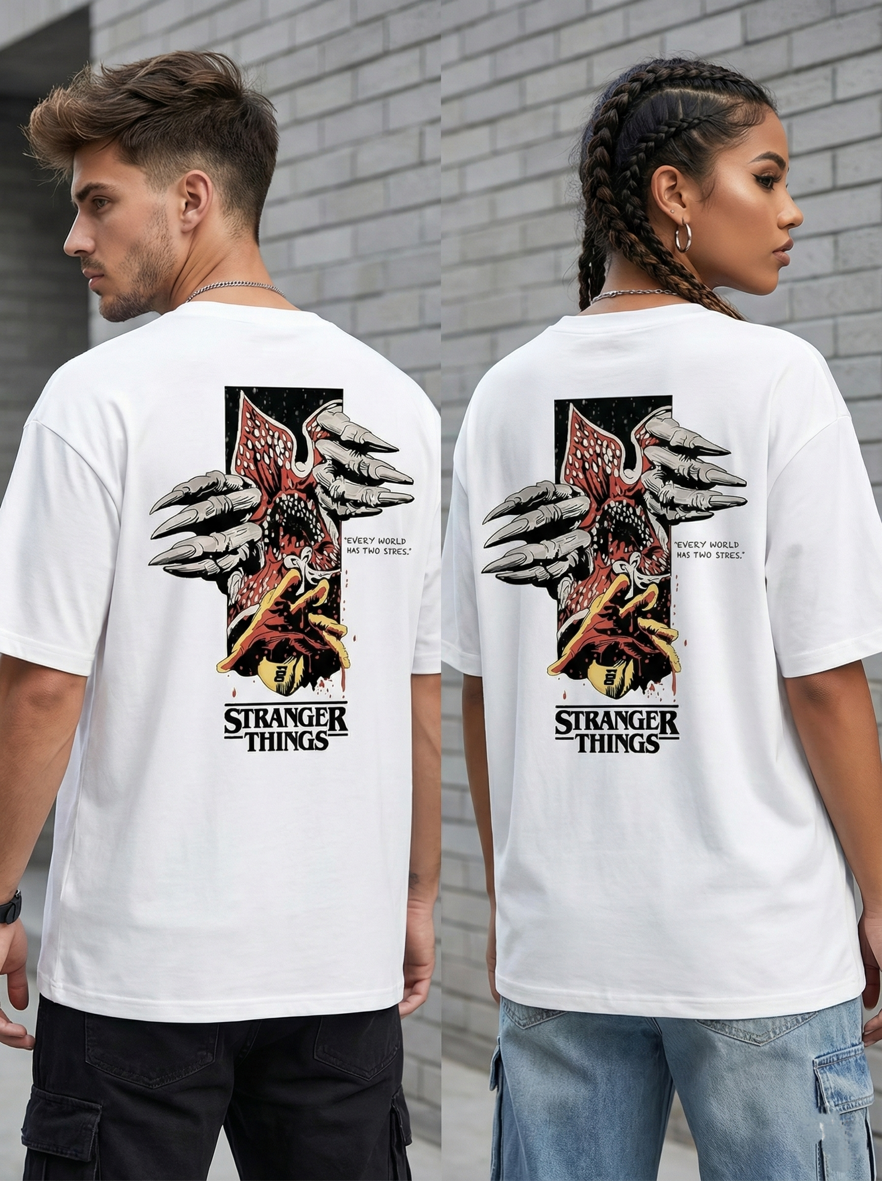 Stranger Things Demogorgon Graphic T-Shirt – Unisex Streetwear Tee