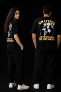 Grateful Floral Graphic T-Shirt – Unisex Oversized