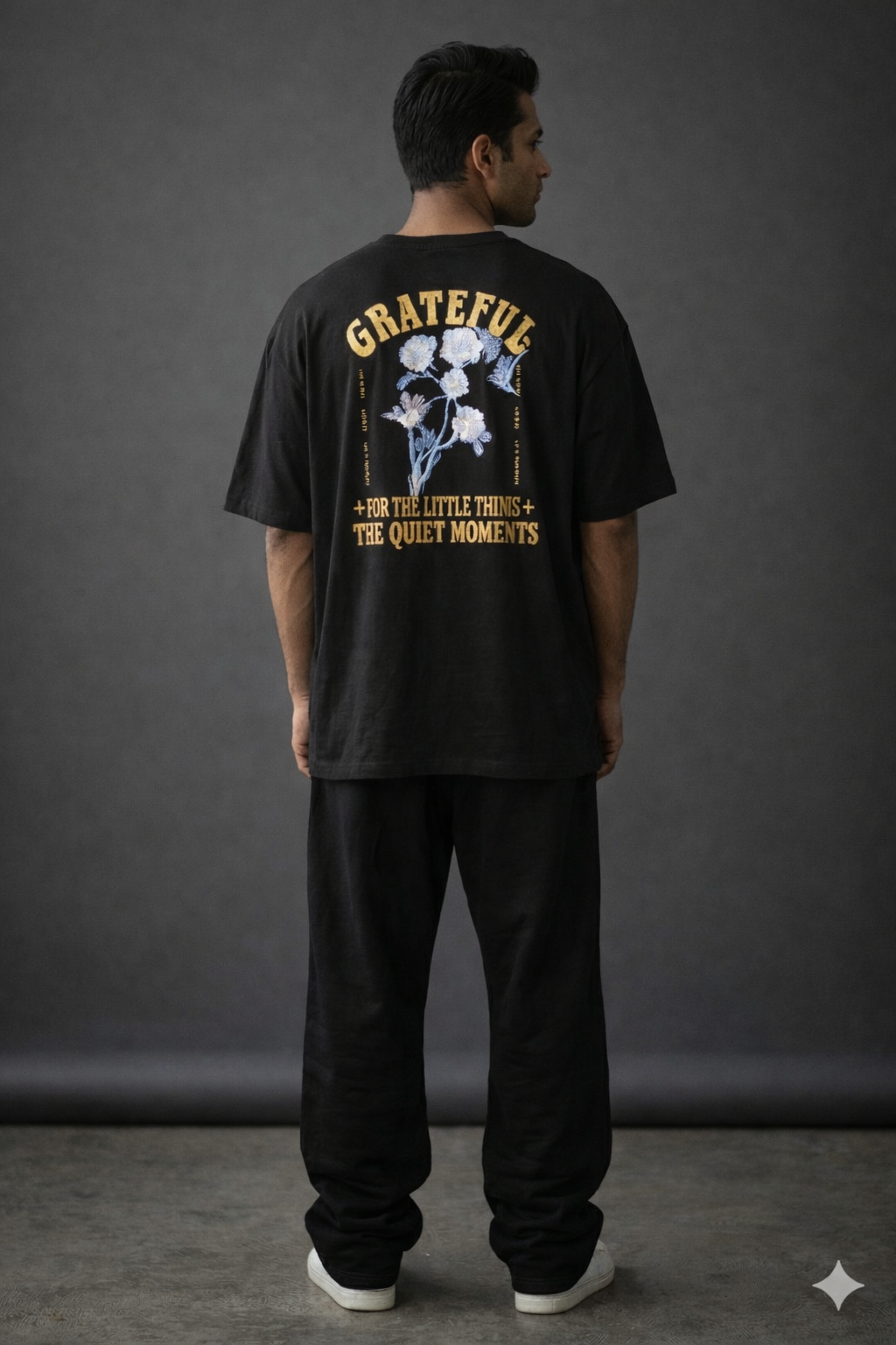 Grateful Floral Graphic T-Shirt – Unisex Oversized